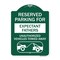 Signmission Reserved Parking for Expectant Fathers Unauthorized Vehicles Towed Away, A-DES-GW-1824-23107 A-DES-GW-1824-23107 - alternate 1